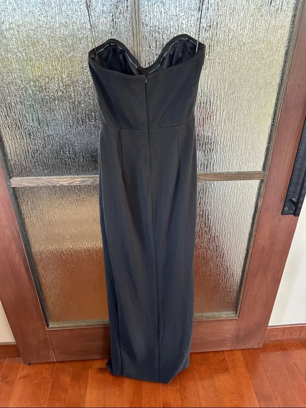 Katie May Elegant Black Strapless Satin Evening Gown Taylor Gown in Black size S - Picture 10 of 10